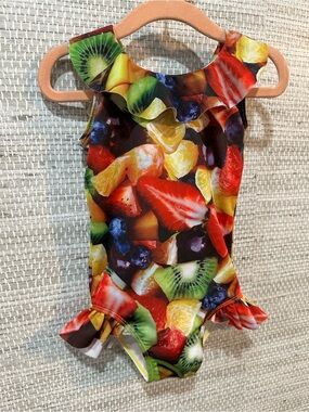 Romy loves lulu, Hugo loves tiki Fruit-Print Ruffle One-Piece Swimsuit 2T